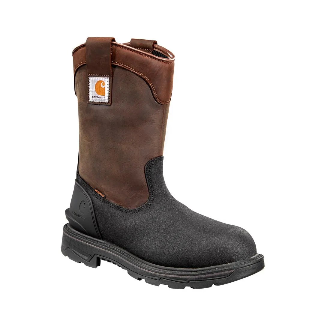 11" Ironwood Alloy-Toe Waterproof Insulated Wellington Pull-On Work Boot Dark Brown/Black