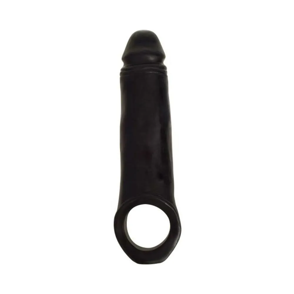 2 Inch Penis Enhancer With Ball Strap - Black