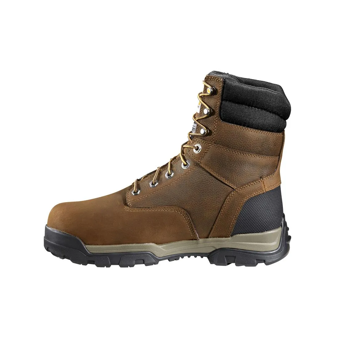 8" Ground Force Waterproof Insulated Composite Toe Work Boot Brown