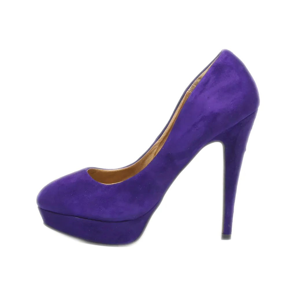 Aldo High-Heel Shoes Suede Purple Colour For Women