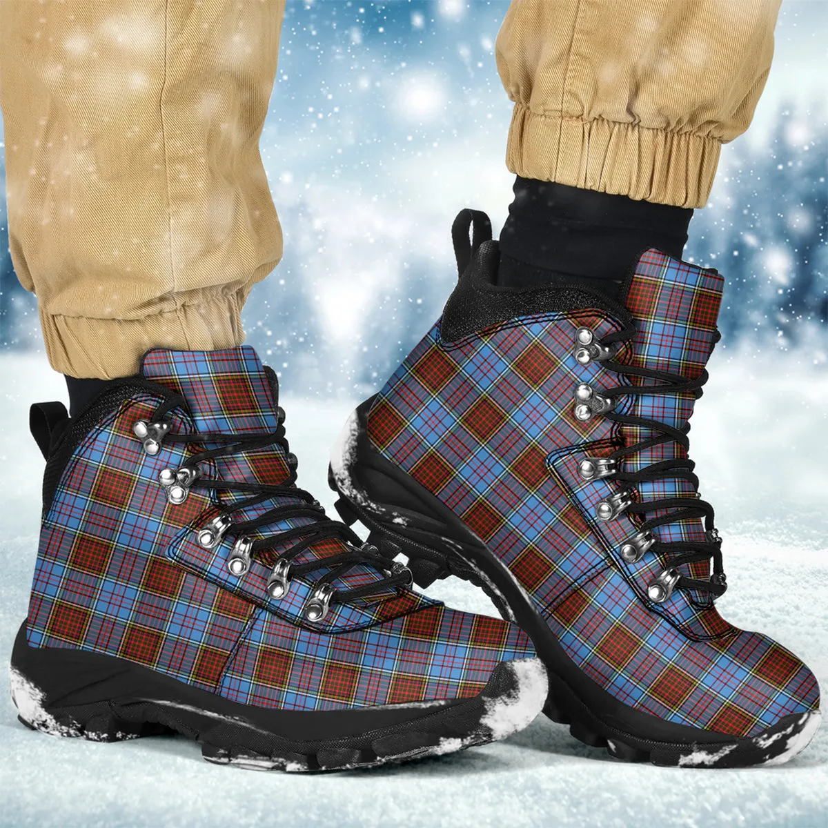 Anderson Modern Tartan Alpine Boots