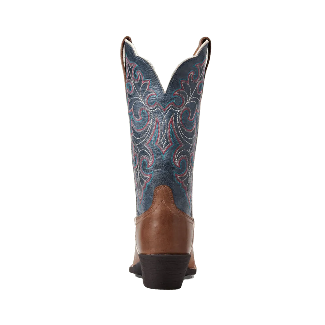 Ariat Women's Round Up Storming Brown Square Toe Boot