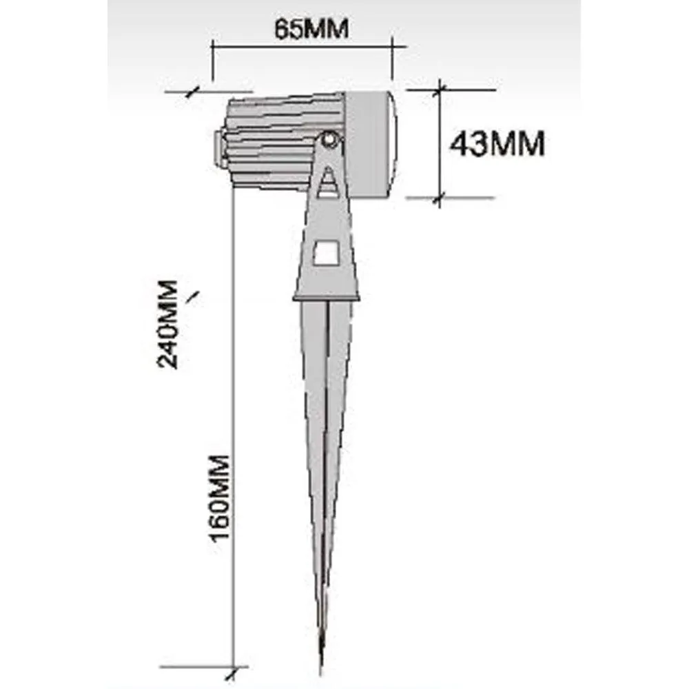 CD43 Spot Light 5W Waterproof LED Landscape Narrow Beam Directional Ground