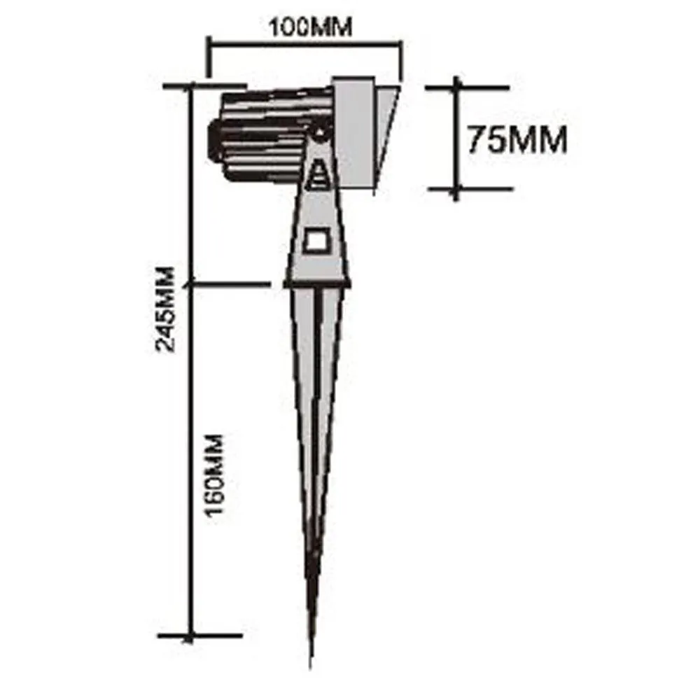 CD75 Spot Light 7W Low Voltage LED Directional Ground Landscape Light Narrow Beam