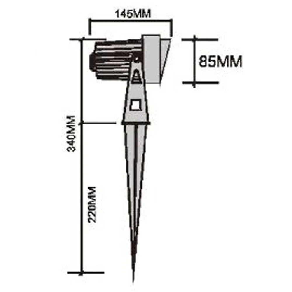 CD85 Spot Light 9W Garden Landscape Directional Waterproof Ground Narrow Beam