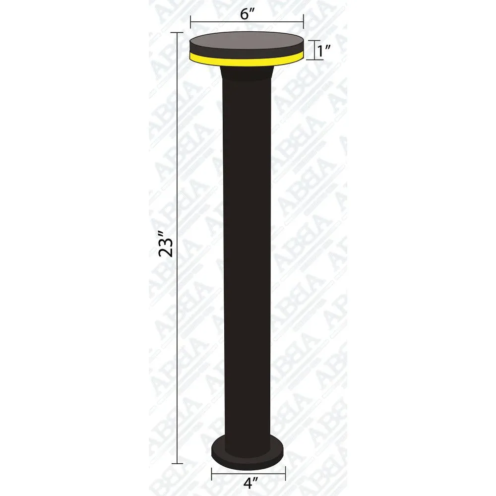 CDPA64 Path Light 12W Modern Low Voltage Bollard Pathway Lighting LED Circle Top