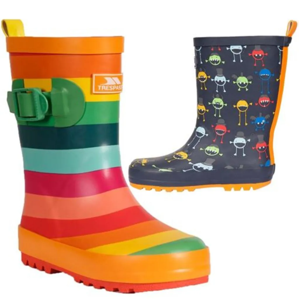 Childs Welly Boots Unisex Kids Trespass Puddle Wellies