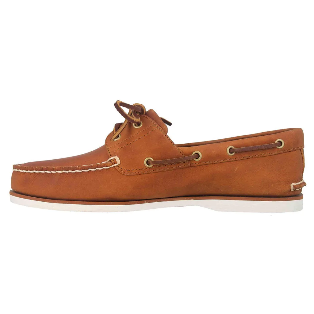 Classic Boat 2 Eye Leather Men's Shoes