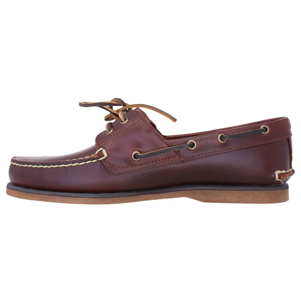 Classic Boat 2 Eye Leather Men's Shoes