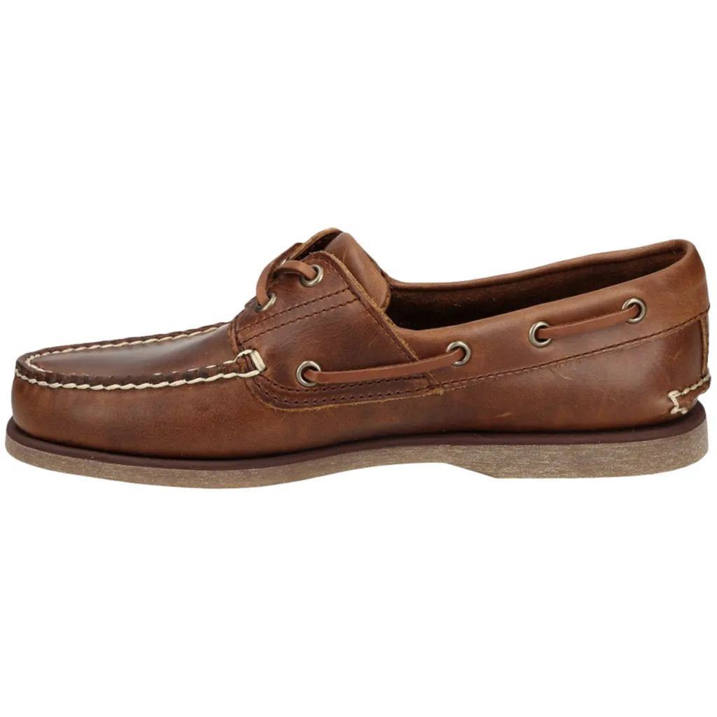 Classic Boat 2 Eye Leather Men's Shoes