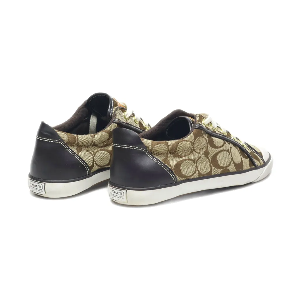 Coach Low-Top Sneakers Canvas Brown Colour For Women