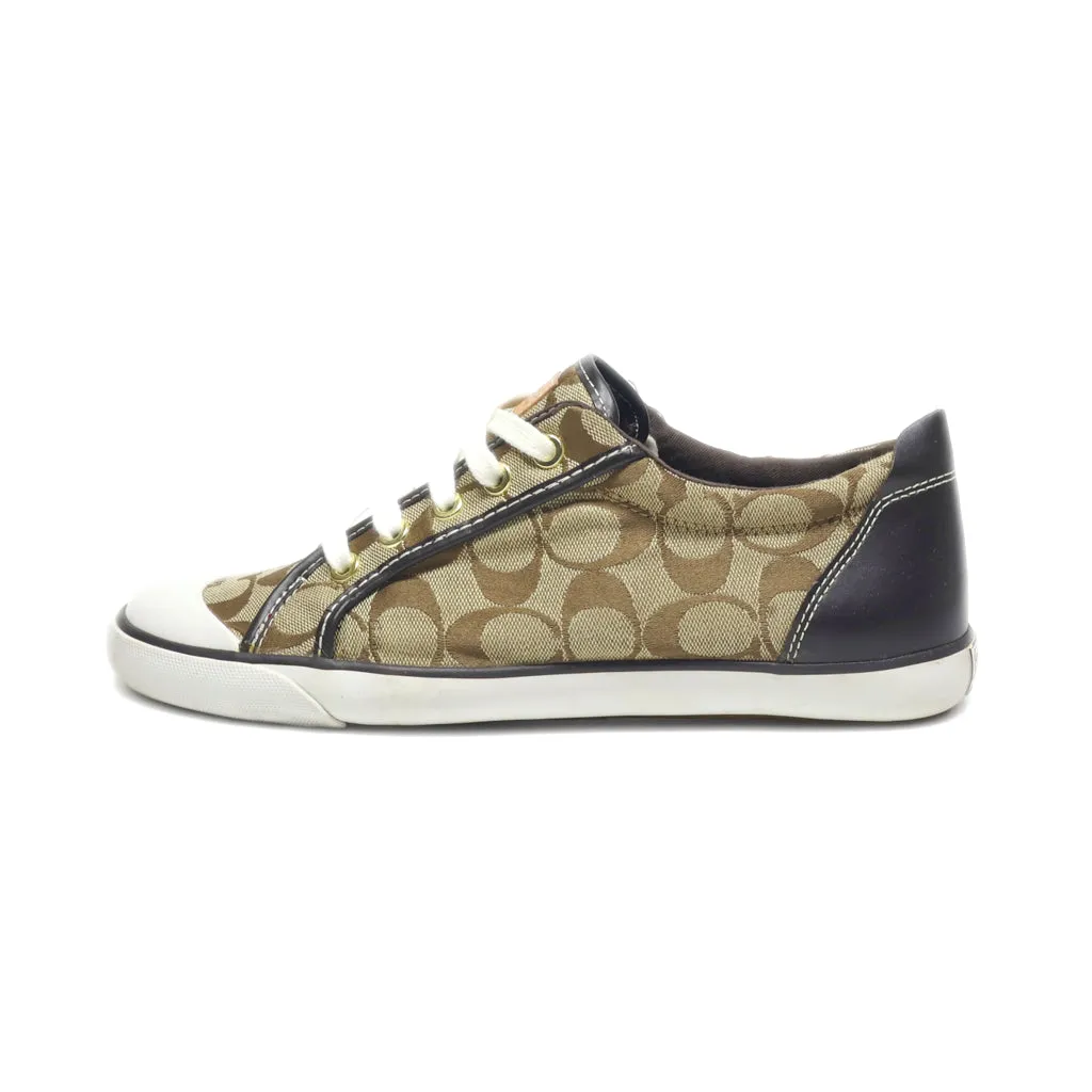 Coach Low-Top Sneakers Canvas Brown Colour For Women