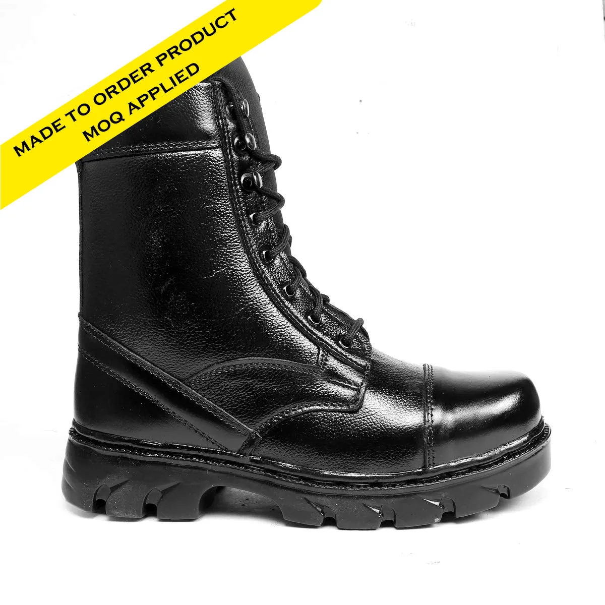 Commando Work Boots | Heavy-Duty Leather Boots | Oil & Acid Resistant | Slip Resistant | Lace-Up Closure | MOQ 100