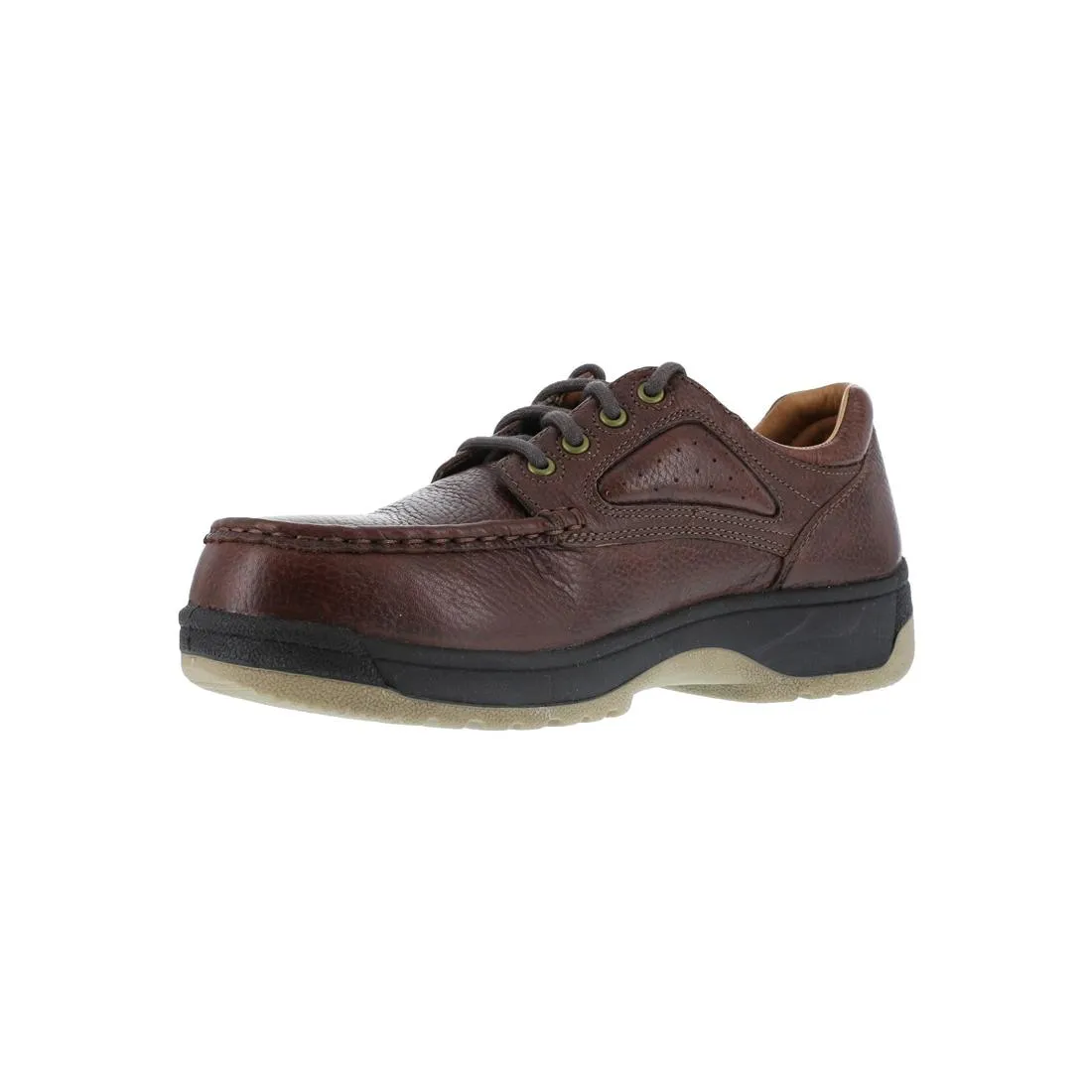 Compadre Composite-Toe Oxford Work Shoe Dark Brown