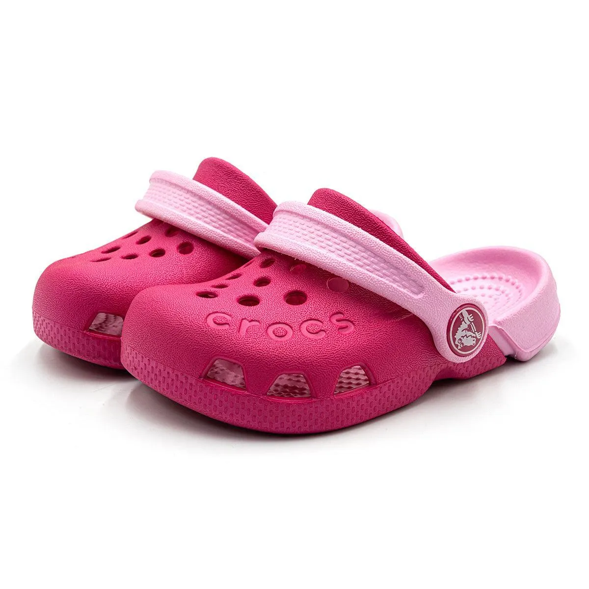 Crocs Classic Graphic Clogs Rubber Pink Colour For Kids