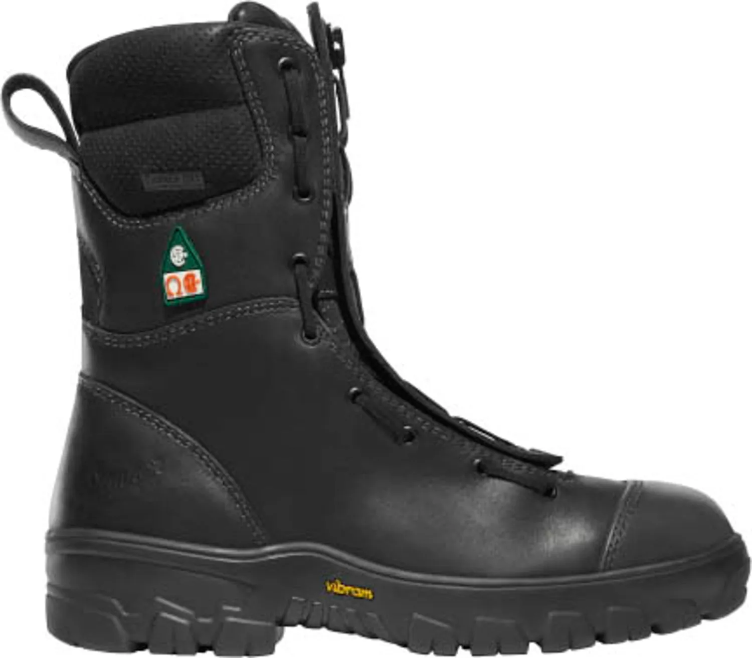 Danner Mens Modern NMT Black Leather Firefighter Boots