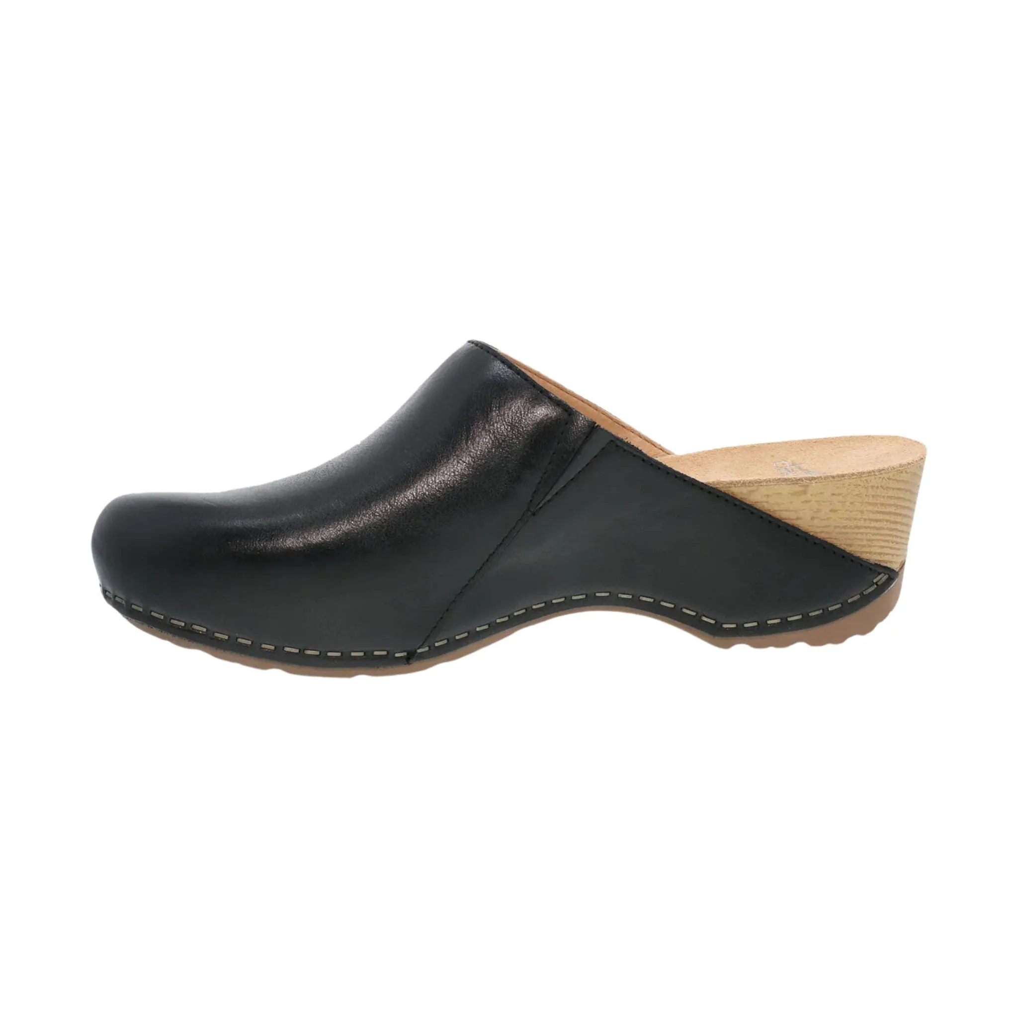 Dansko Women's Talulah Clog - Black Milled Burnished Mule