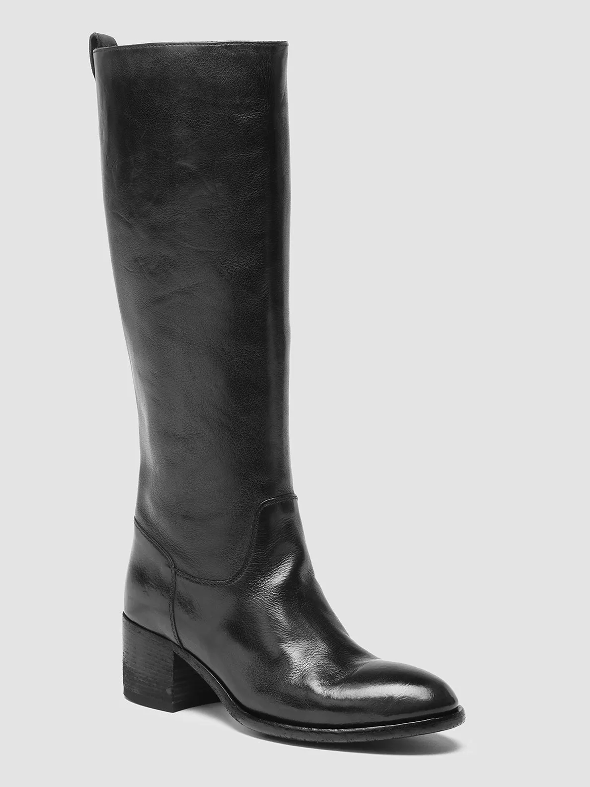 DENNER 116 - Black Leather Zip Boots