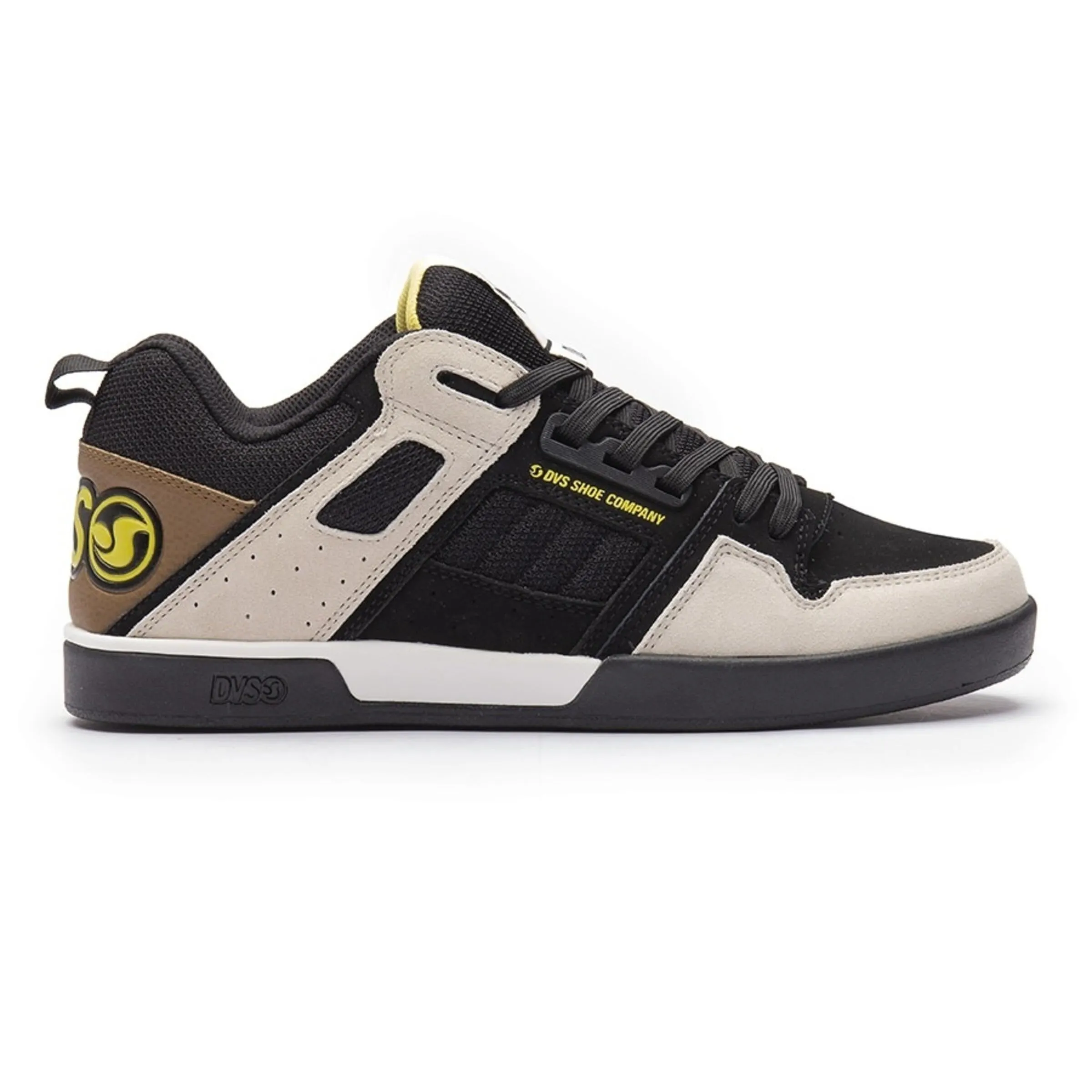 DVS Comanche 2.0  Black Tan Yellow Suede