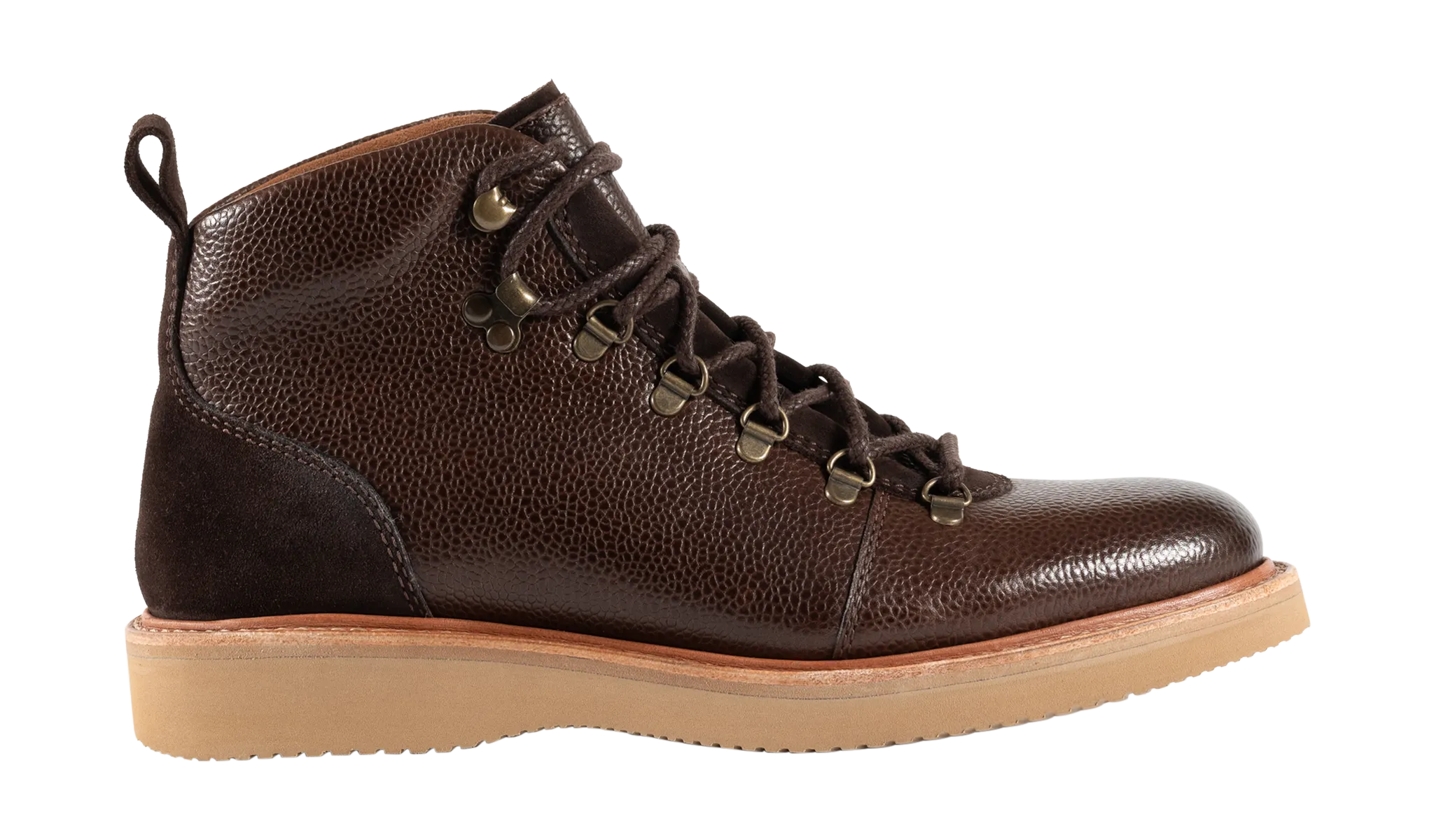 Frank - Choc Grain Choc Suede