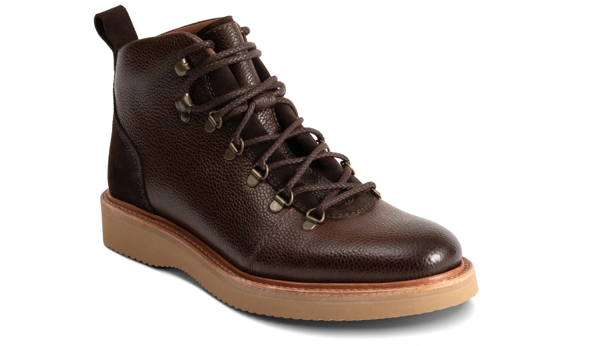 Frank - Choc Grain Choc Suede