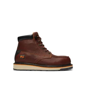 Gridworks 6 Inch Alloy-Toe Waterproof Work Boot Brown