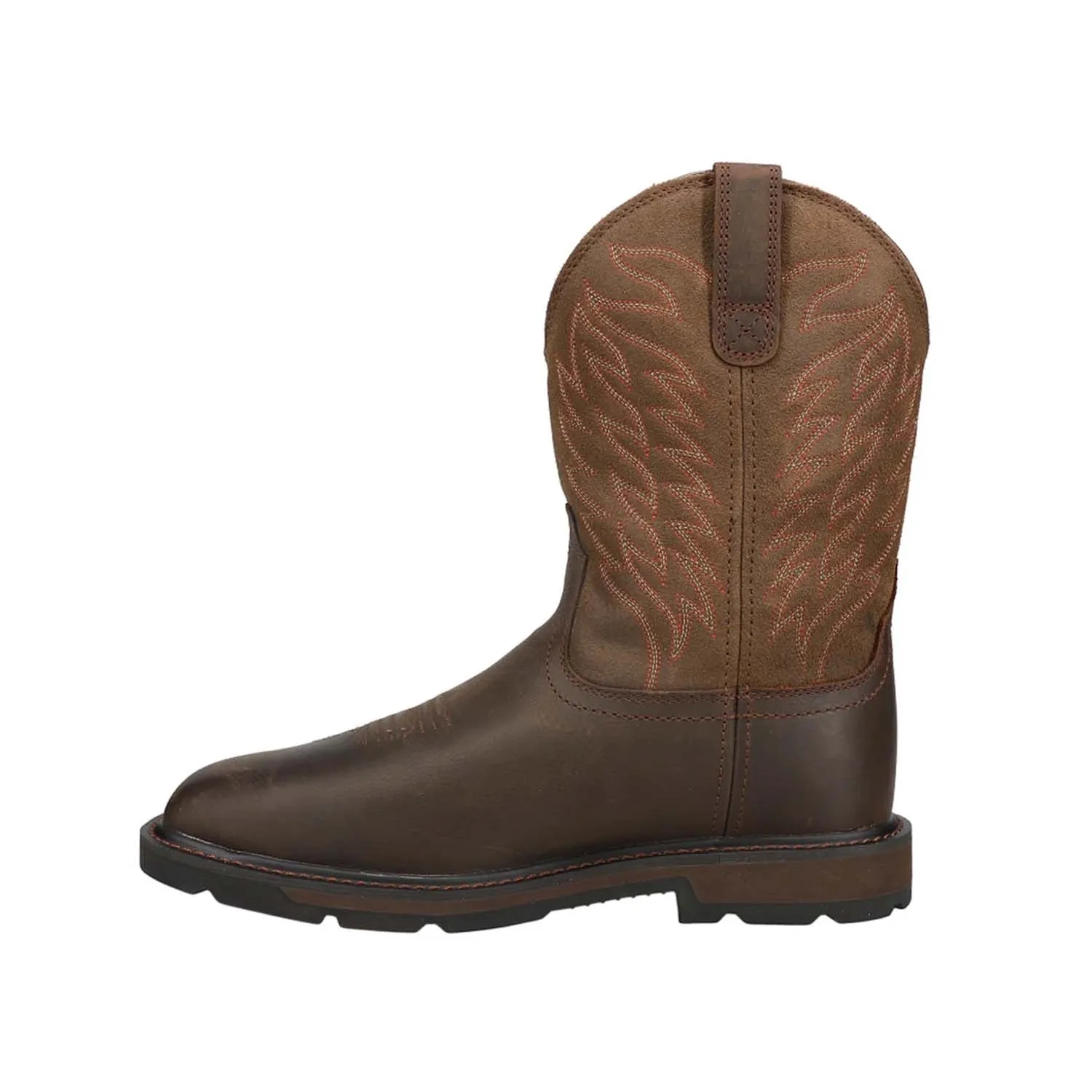 Groundbreaker Steel-Toe Waterproof Pull-On Work Boot Brown