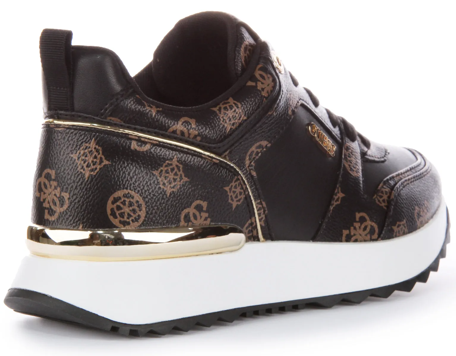 Guess Kaddy Peony Trainer In Choco For Women