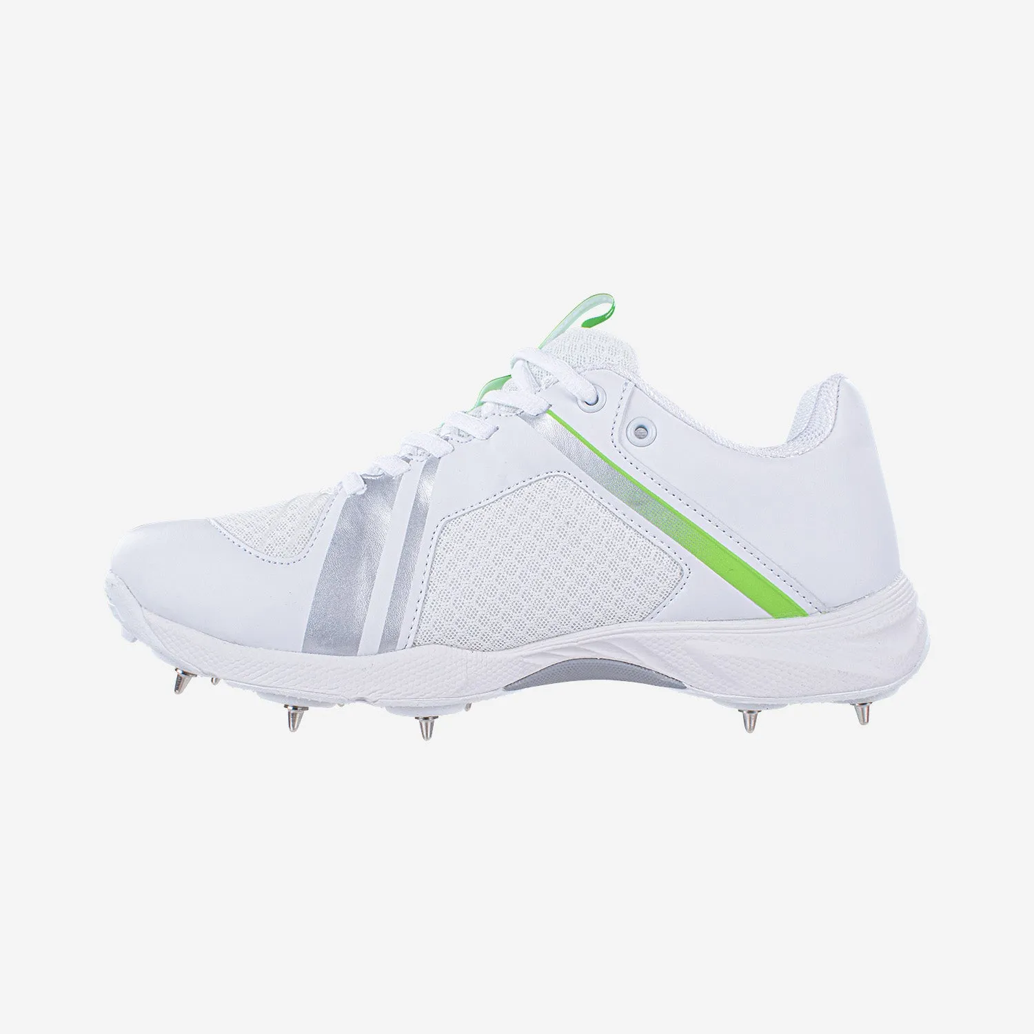 Kookaburra KC 3.0 Spike Cricket Shoe Lime/White and Silver/White