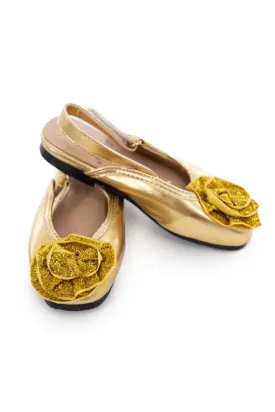 Little Adventures Gold Sparkler Shoes