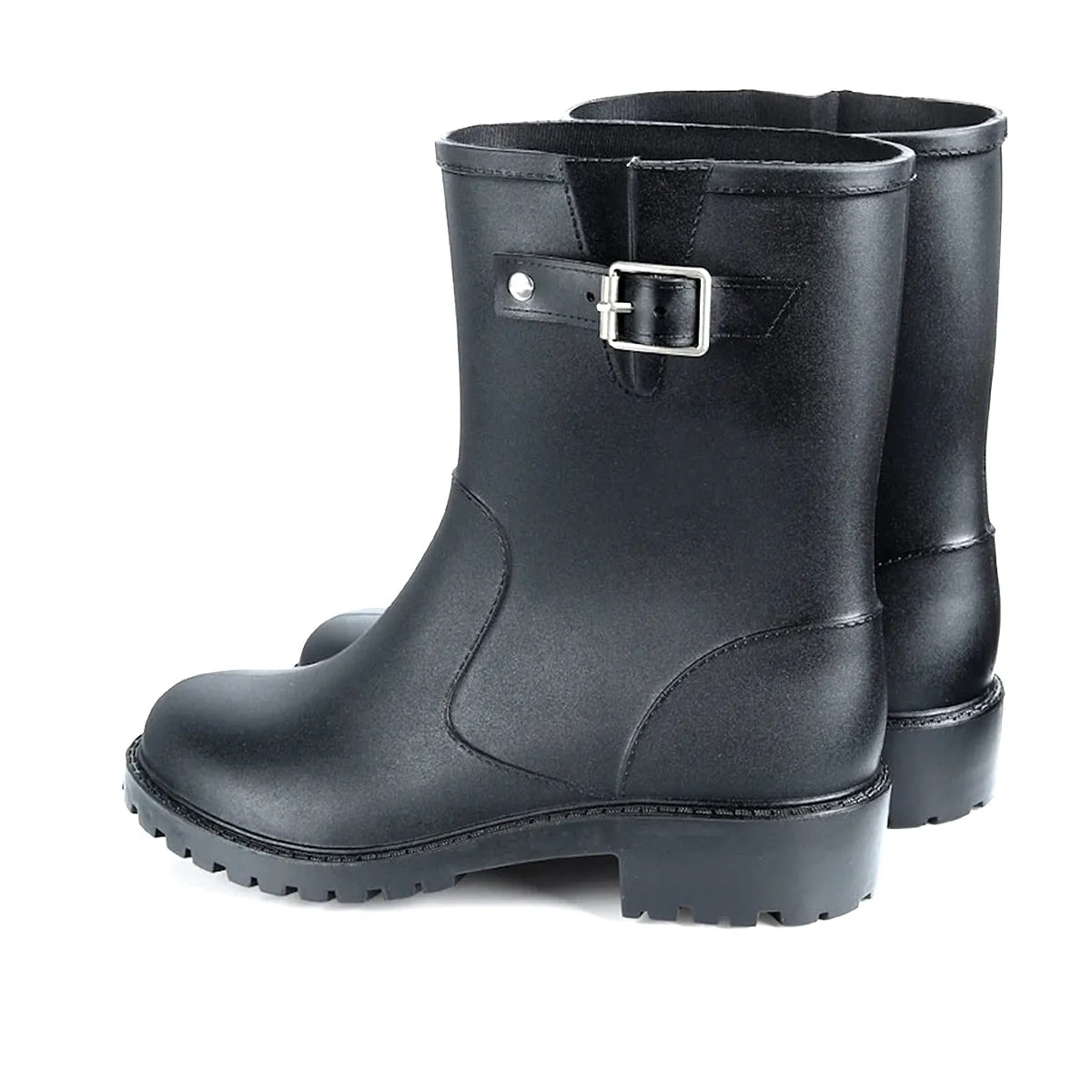 Logan Buckled Strap Waterproof Short Gumboots