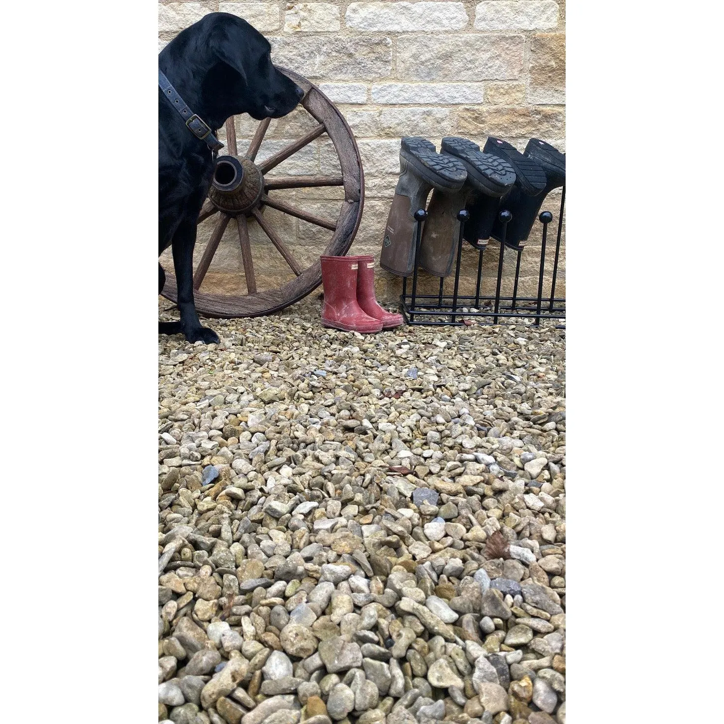 Matt Black Six Pair Boot Rack | From The Anvil