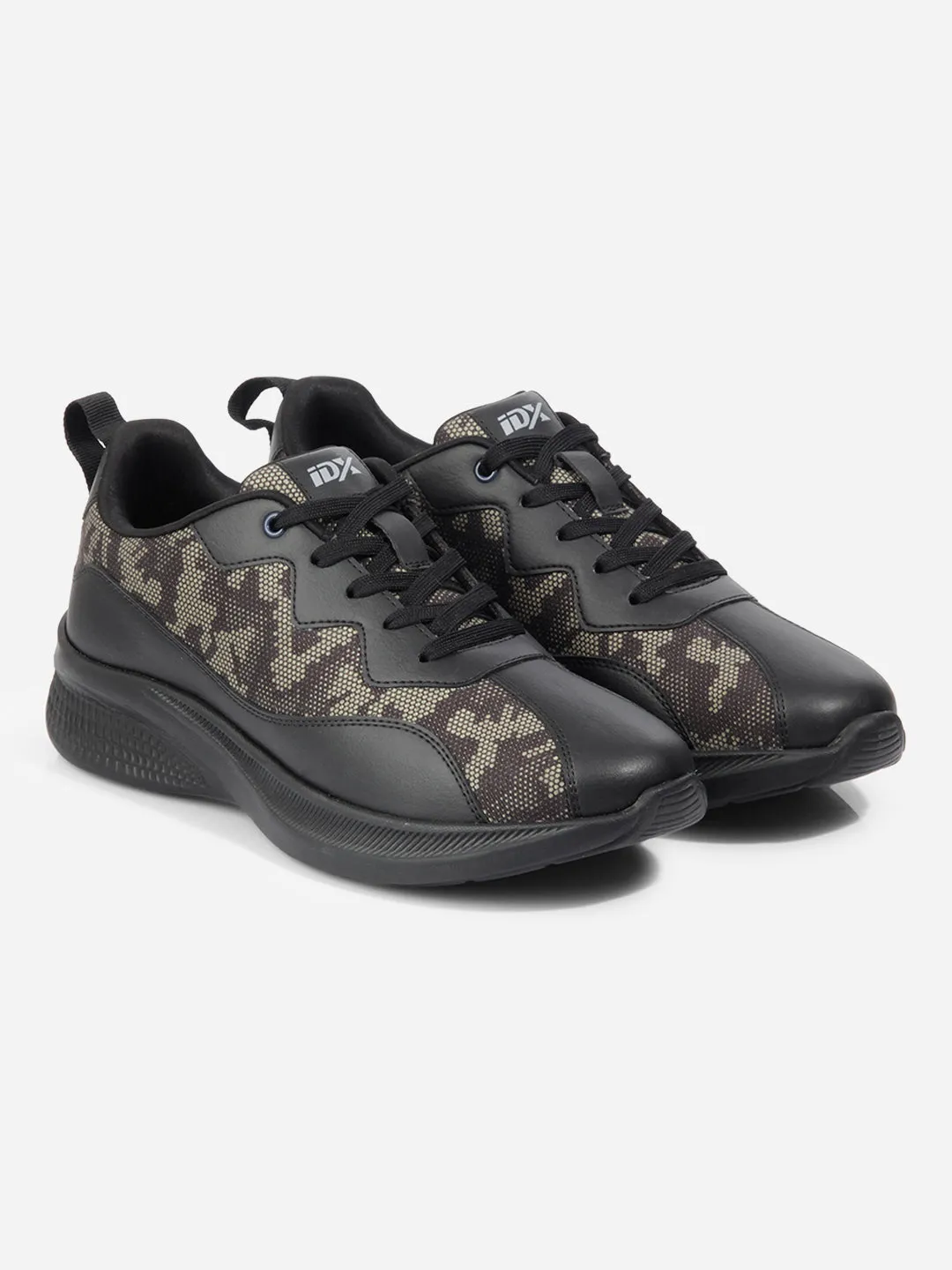 Men's Black Olive Textured Sneakers IX7133