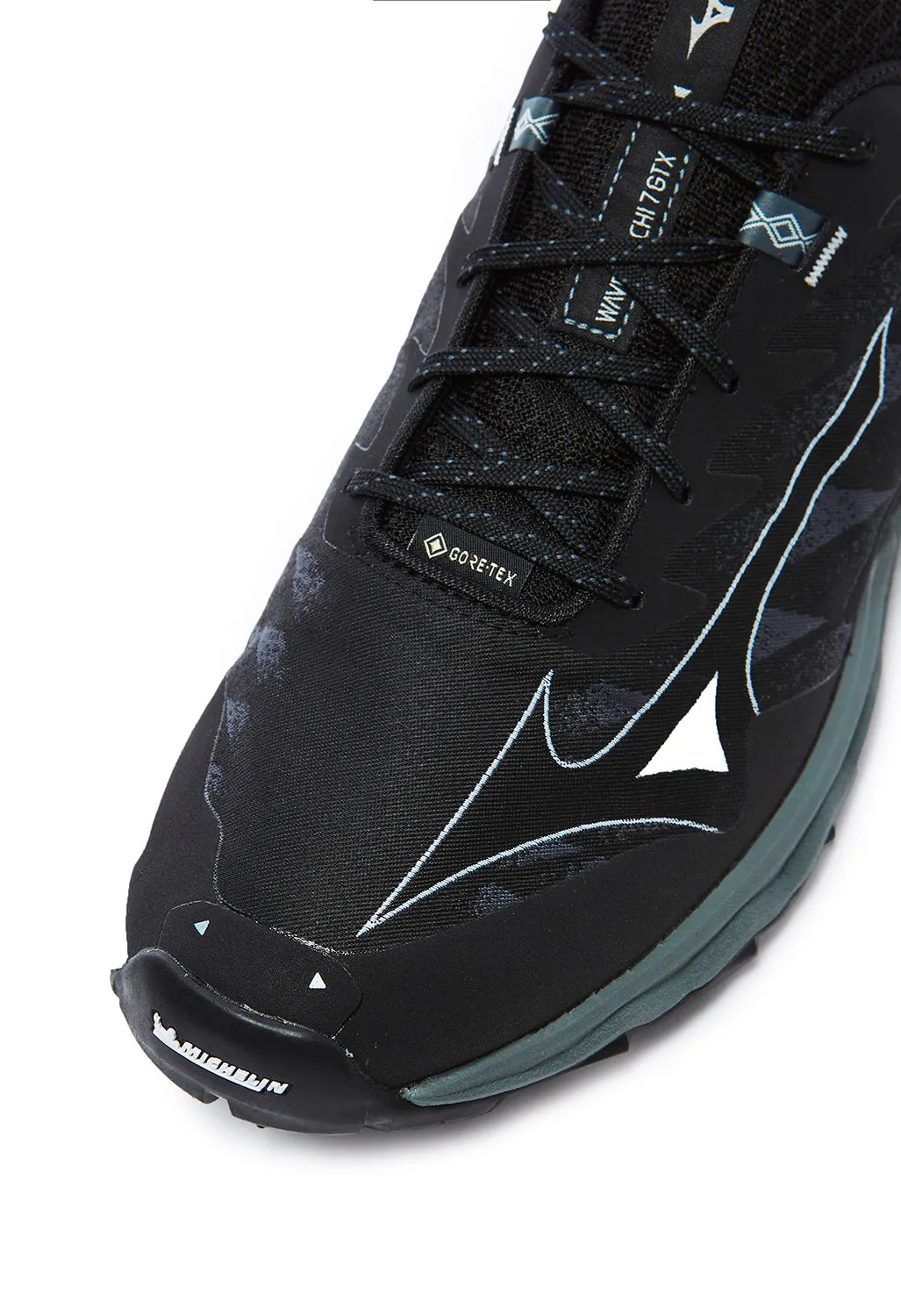 Mizuno Men's Wave Daichi GORE-TEX 7 Trainers - Black/Ombre Blue/Stormy Weather