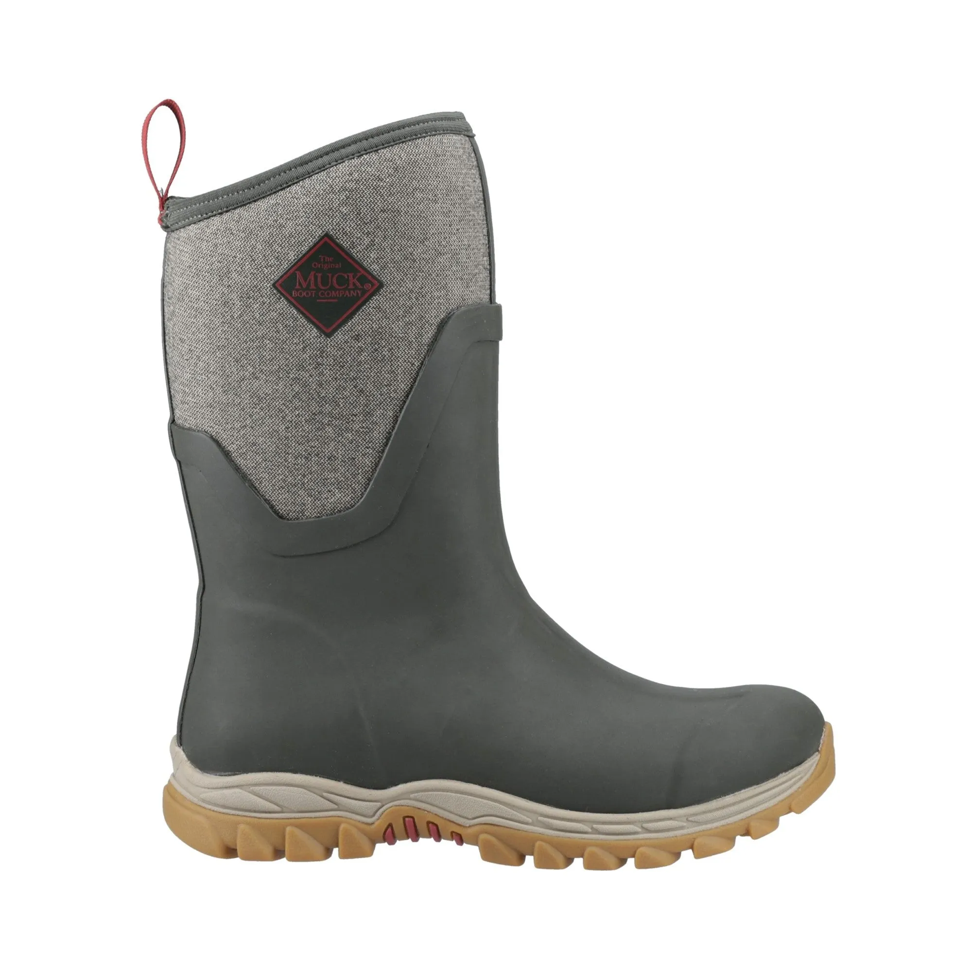 Muck Boots Arctic Sport II Mid Womens Wellington - Olive/Herringbone