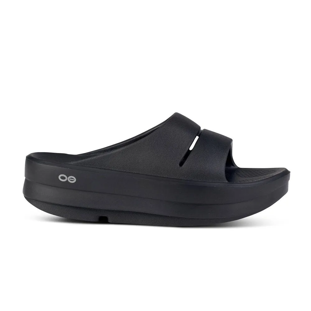 Oofos Women's OOmega OOahh Slide - Black