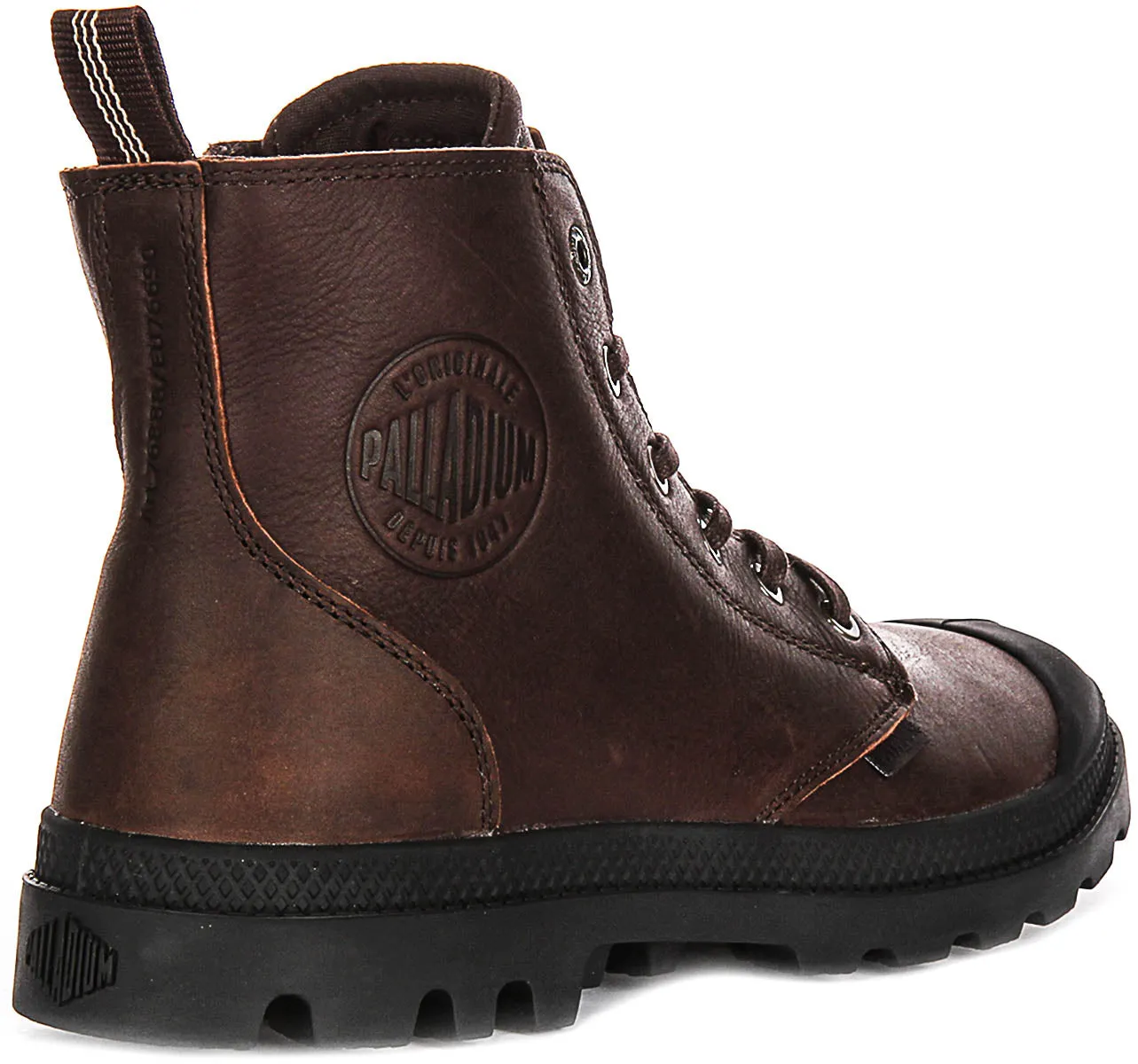 Palladium Pampa Hi Zip Lite In Brown