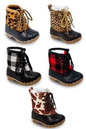 Patterned Winter Boots