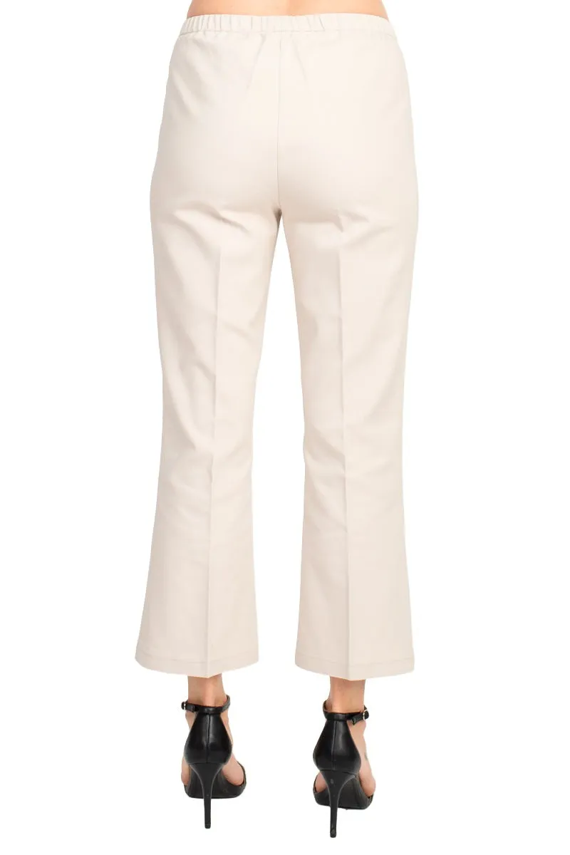 Peace of Cloth Regan Crop Flare Stretch Cotton Pant