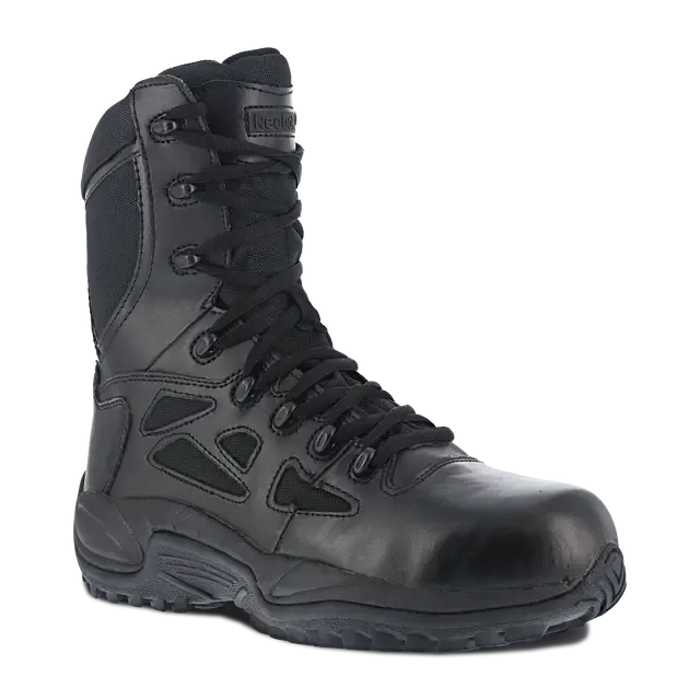 Rapid Response Rb 8 Inch Composite-Toe Tactical Work Boot Black