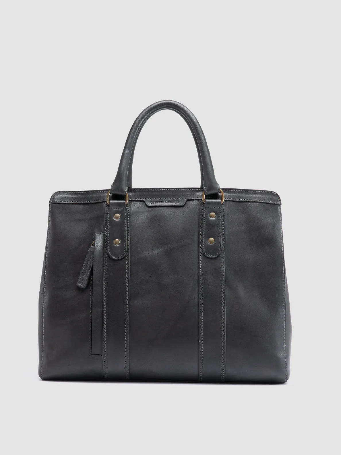 RARE 046 - Grey Leather Briefcase