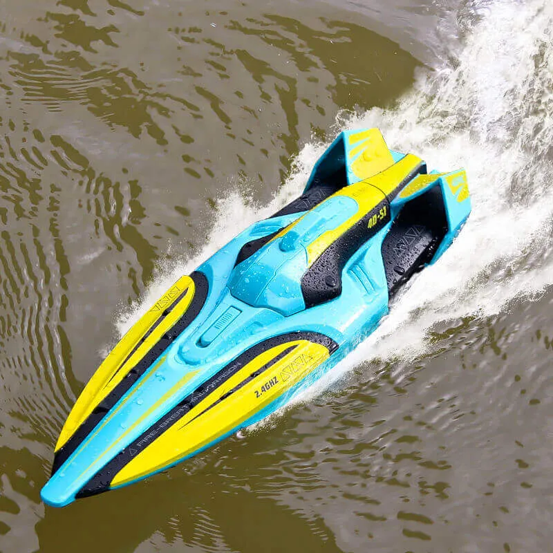 RC High Speed Racing Boats for Kids - 35 KM/H Remote Control Speedboats for Water Games and Gifts