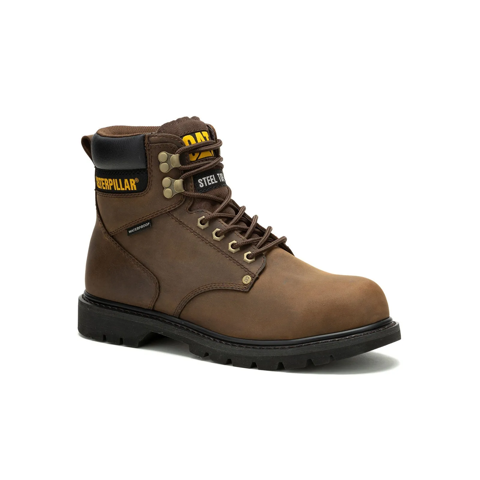 Second Shift Steel-Toe Waterproof Work Boot Dark Brown