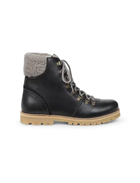 Shearling Winter Boot Women - Black