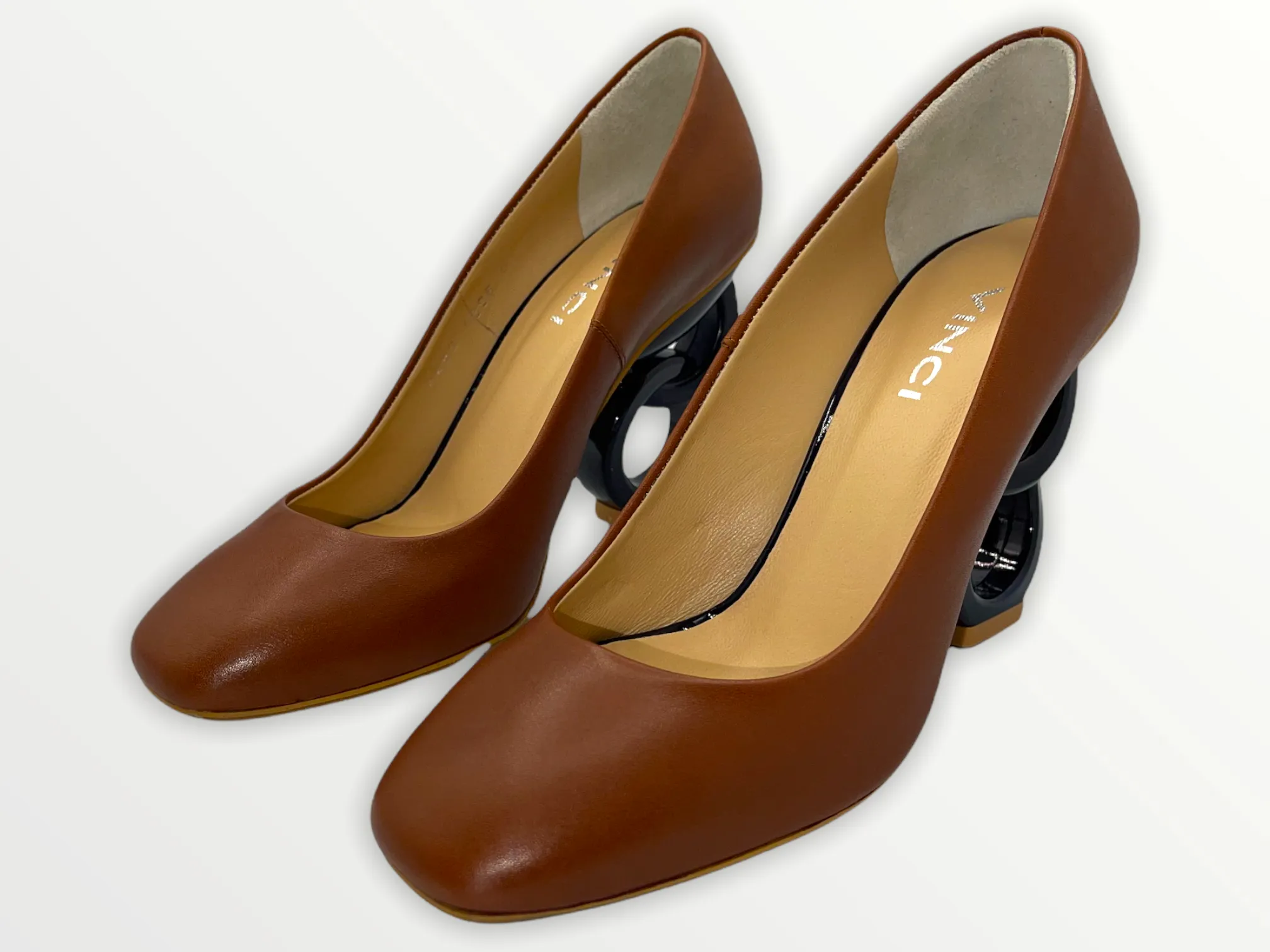 The Belem Brown Leather Pump Final Sale!