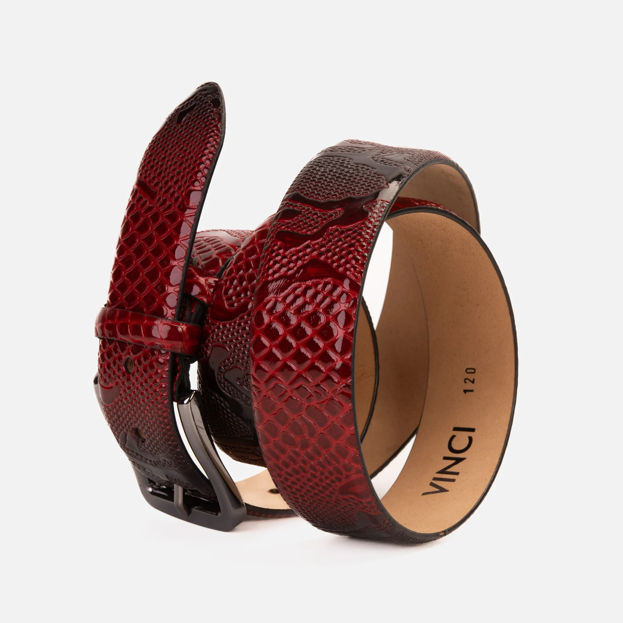 The Milano Red Leather Belt Limited Edition