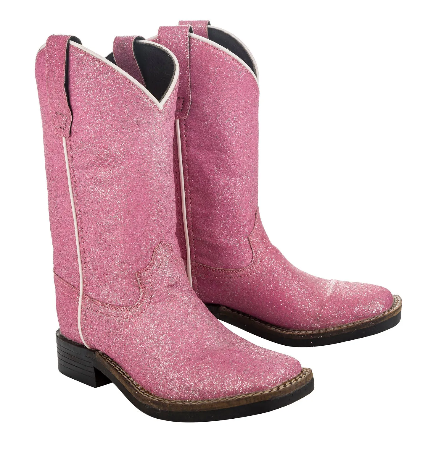 TuffRider Youth Pink Glitter Western Boot