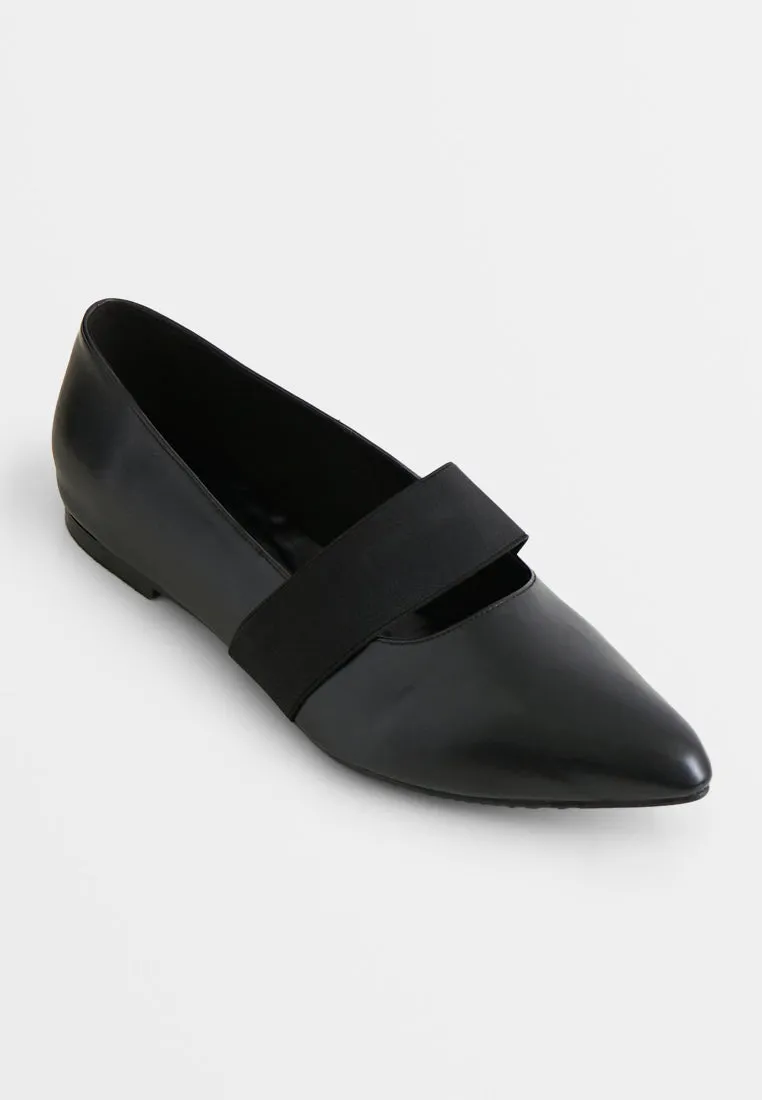 Violette Elastic Band Pointed Toes Flats