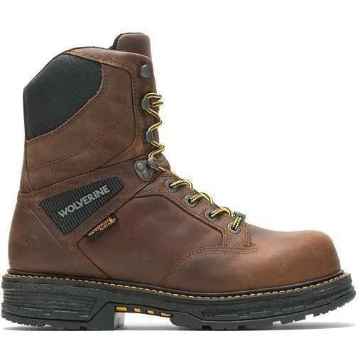 Wolverine Men's Hellcat 8" Soft Toe WP Work Boot - Tobacco - W200065